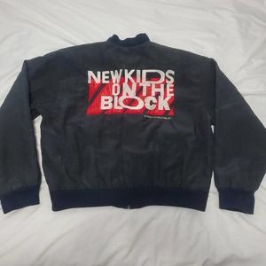 Vtg 90s NKOTB New Kids On The Block Jacket 89-90 Hangin Tough World Tour Size M